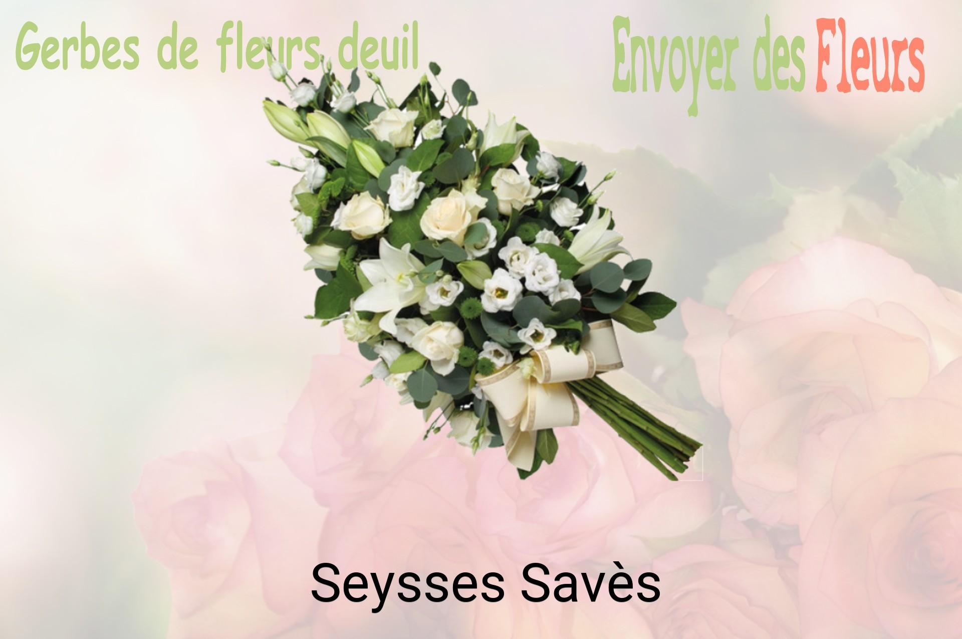 Gerbe de fleurs de deuil livrée à Seysses-Savès
